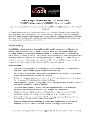 利用人工智能提高学生和教职员工的工作效率 - ACODE